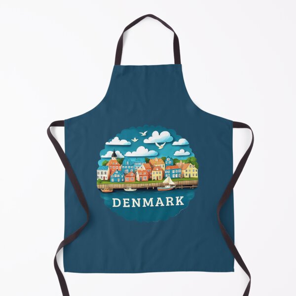 Item preview, Denmark – Coastal Village and Countryside designed and sold by Myra365Art.