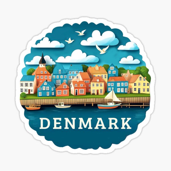 Item preview, Denmark – Coastal Village and Countryside designed and sold by FineArtsPro.