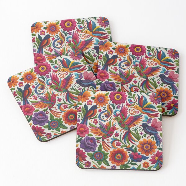 Item preview, Mexican embroidery birds art  designed and sold by edleon.