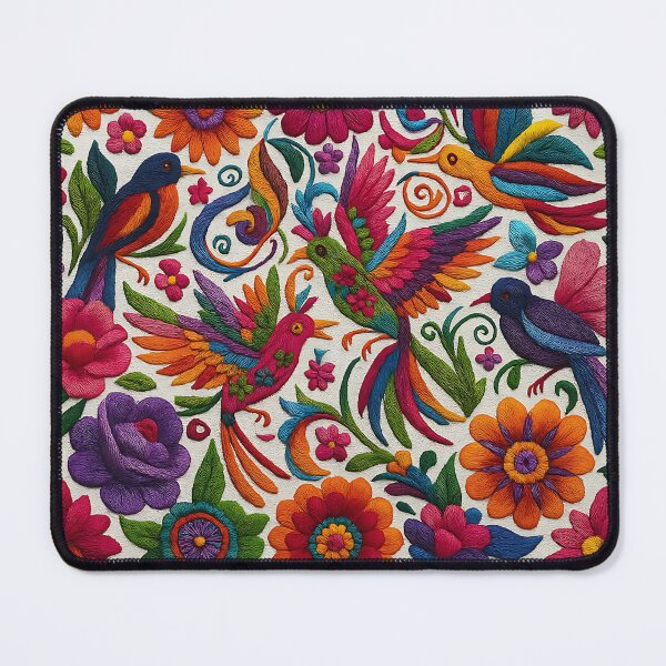 Item preview, Mexican embroidery birds art designed and sold by edleon.