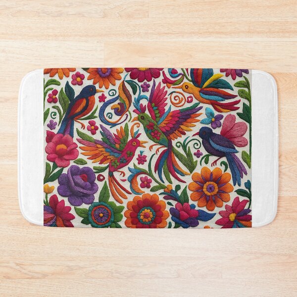 Item preview, Mexican embroidery birds art  designed and sold by edleon.