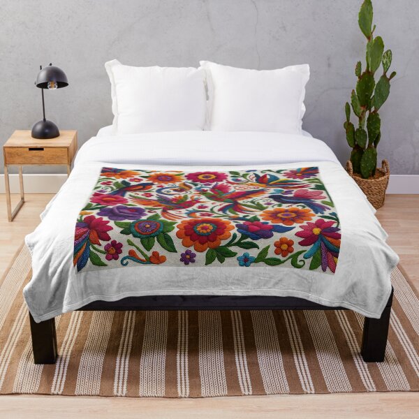 Item preview, Mexican embroidery birds art  designed and sold by edleon.