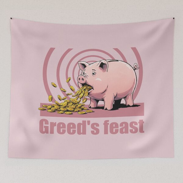 Item preview, Greed's Feast: Pig Spewing Coins designed and sold by KiwiRider.