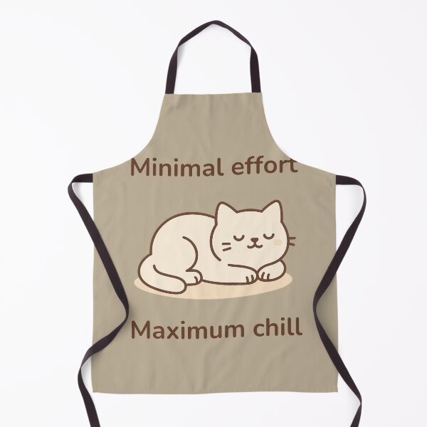 Item preview, Minimal Effort Cat – Funny Chill Quote Design for Cat Lovers designed and sold by Purrfect Blend .