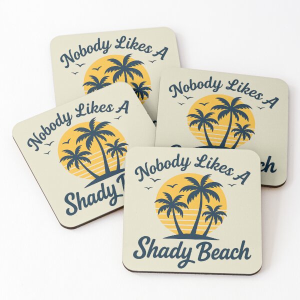 Item preview, Nobody Likes A Shady Beach Palm Tree And Sunset designed and sold by MaxOutDesign.