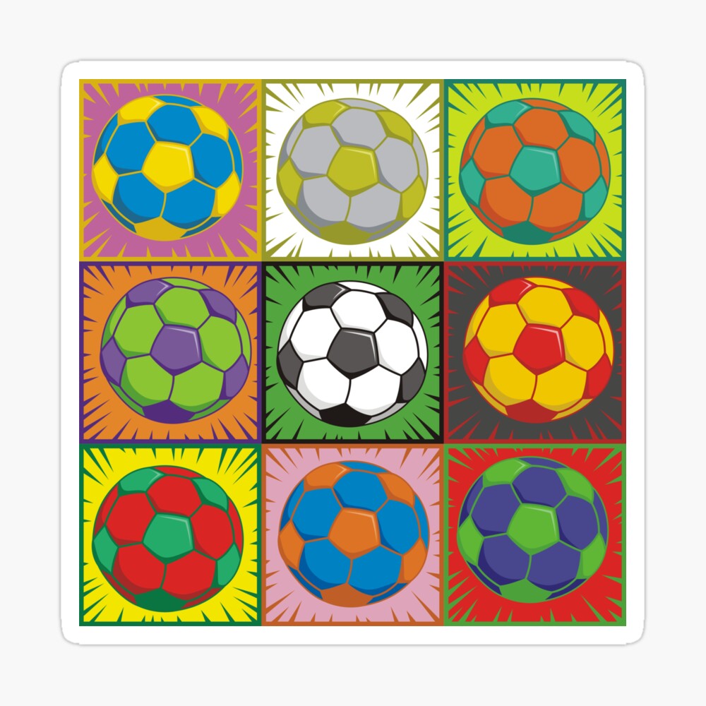 Soccer Pop art-Artwork by @MK STUDIO