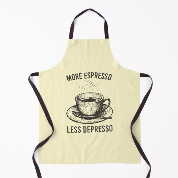 Item preview, More Espresso Less Depresso - Funny Coffee Addict Humor designed and sold by dantixebiana.
