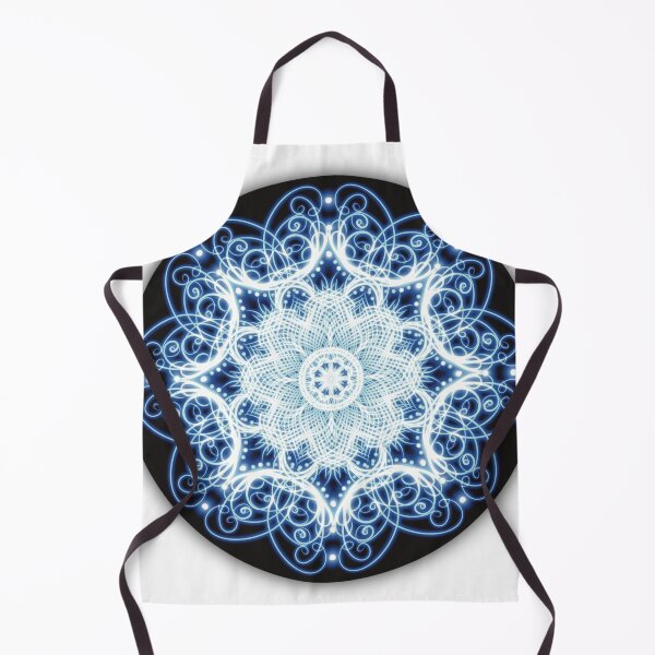 Item preview, Electric Blue Mandala Set on black designed and sold by interval:43.