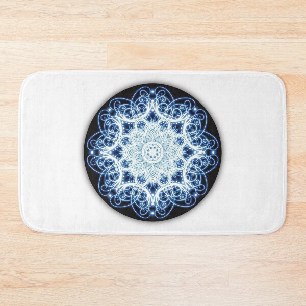 Item preview, Electric Blue Mandala Set on black designed and sold by interval:43.