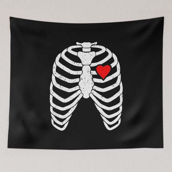 Item preview, Heart Rib Cage - Funny Skeleton X-Ray designed and sold by dantixebiana.