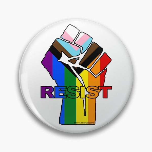 Item preview, RESIST with Progress Flag Colors designed and sold by daemonnoire.