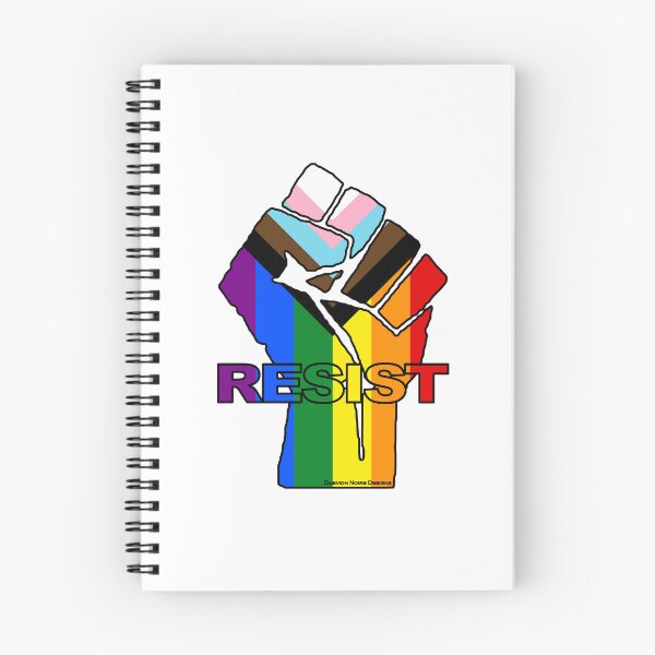 Item preview, RESIST with Progress Flag Colors designed and sold by daemonnoire.
