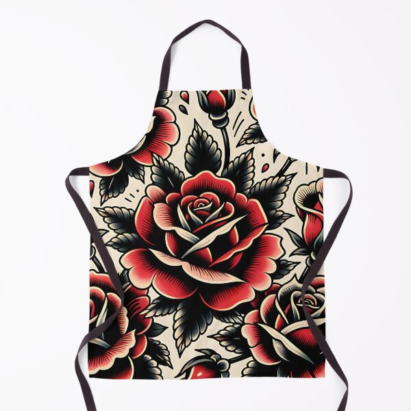 Item preview, Traditional Tattoo Red and Black Rose designed and sold by TnTzDesigns.