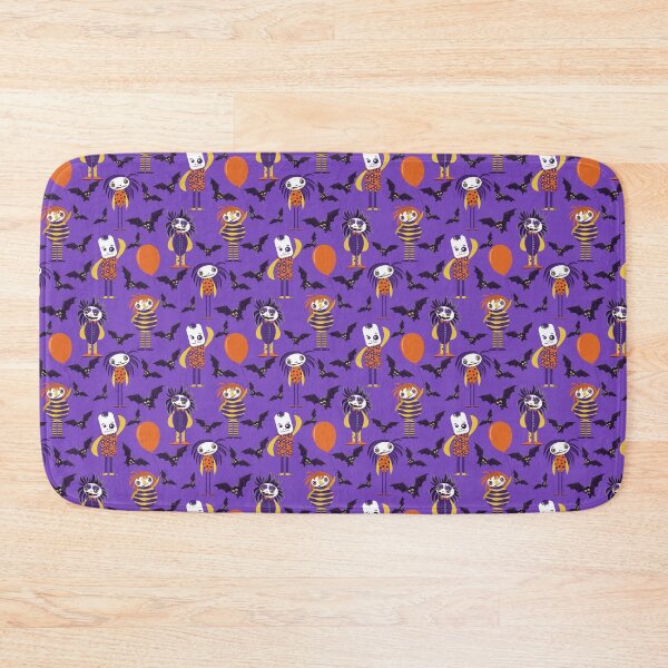 Item preview, Friendly Monster Retro Halloween - Viollet, Orange, Yellow designed and sold by Mr. Reis Design.