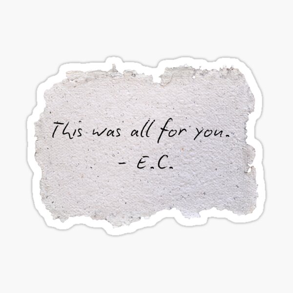 This was all for you - Ethel Cain Sticker