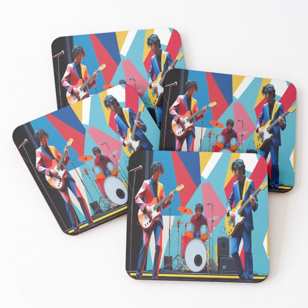 Item preview, Cubist Soundscape – Abstract Band Performance in Geometric Motion designed and sold by Imrose-Fashion.