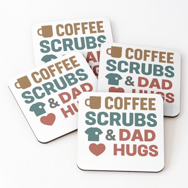 Item preview, Coffee Scrubs Dad Hugs designed and sold by catthemedic.