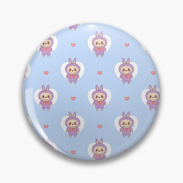 Item preview, Labubu Pattern - THE MONSTERS Tasty Macarons Vinyl Face - Popmart designed and sold by graphic-genie.