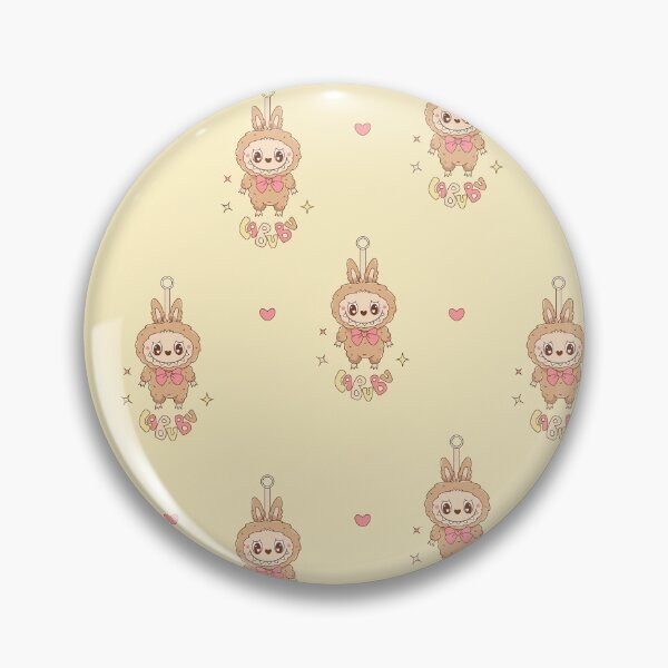 Item preview, Labubu Pattern - THE MONSTERS Tasty Macarons Vinyl Face - Popmart designed and sold by graphic-genie.