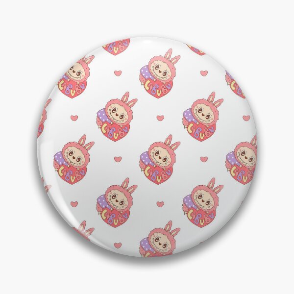 Item preview, Labubu Pattern - THE MONSTERS Tasty Macarons Vinyl Face - Popmart designed and sold by graphic-genie.
