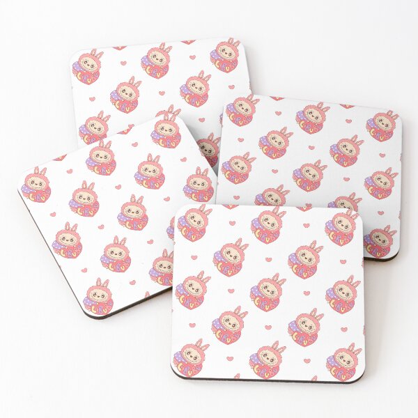 Item preview, Labubu Pattern - THE MONSTERS Tasty Macarons Vinyl Face - Popmart designed and sold by graphic-genie.