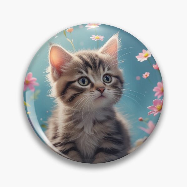 Item preview, A lovely cat among flowers designed and sold by みきゃん.