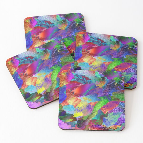 Item preview, colorful collage of curious textures 2 designed and sold by chambergambit.