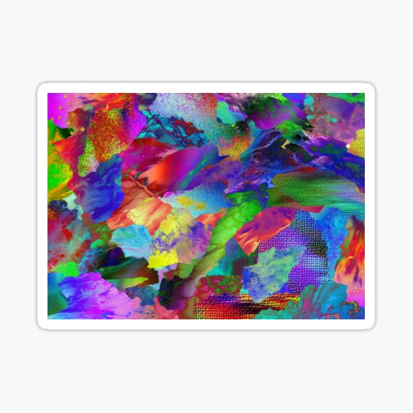 Item preview, colorful collage of curious textures 2 designed and sold by chambergambit.