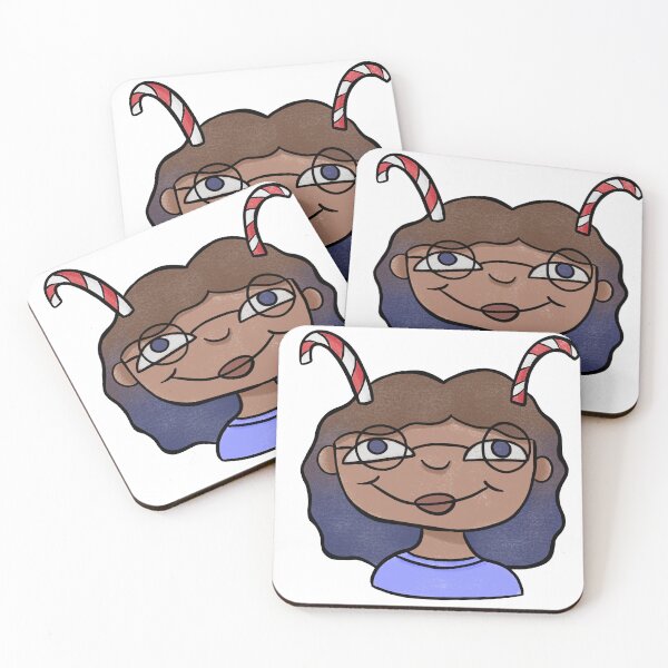 Item preview, Brown/Blue Haired Girl With Glasses designed and sold by SashaSaidSo.