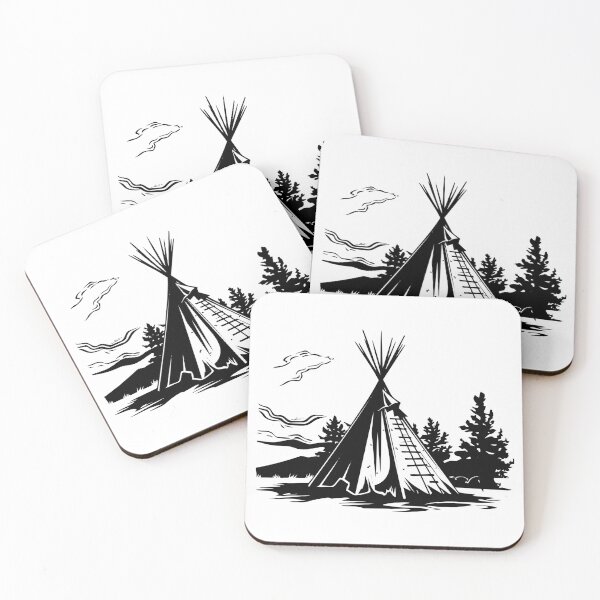 Item preview, Teepee Native American Tipi Dwelling Indian Tent Lodge  designed and sold by inkoutninja.