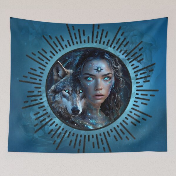 Item preview, Heavenly alliance, the wolf and the beautiful woman designed and sold by nicky2342.