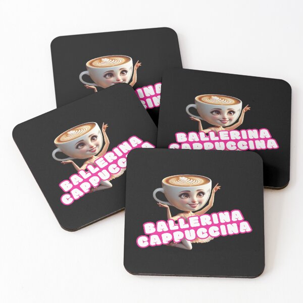Item preview, Funny Cappuccino Ballerina Tee Coffee Lover Essential T-Shirt designed and sold by Tishirta Store.
