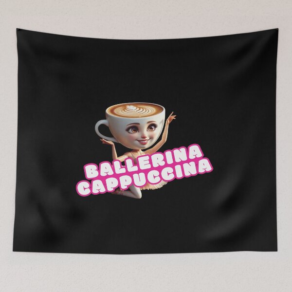 Item preview, Funny Cappuccino Ballerina Tee Coffee Lover Essential T-Shirt designed and sold by Tishirta Store.
