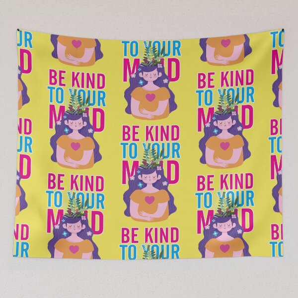 Item preview, Be kind to your mind, mental health quote designed and sold by Mauswohn.