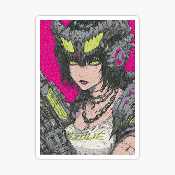 Item preview, Portrait of a Haunted Sci-Fi Android designed and sold by Peter's Big Shop.
