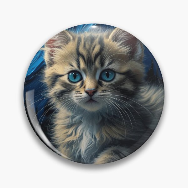 Item preview, A kitten under the night sky designed and sold by みきゃん.