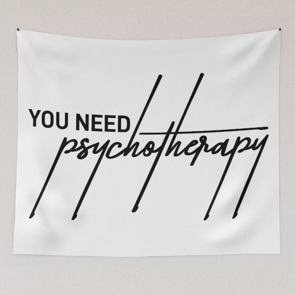 Item preview, “You Need Psychotherapy” Sarcastic Quote Design designed and sold by ReggieDior.