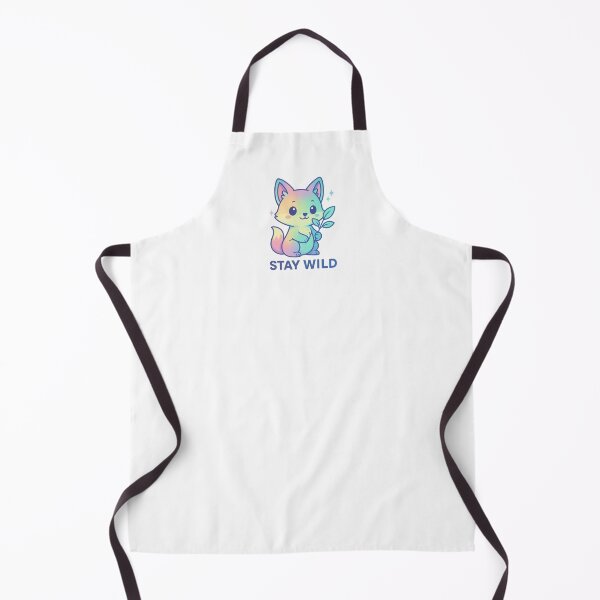 Item preview, Kawaii Holographic Fox – Stay Wild Sticker Design designed and sold by Sebhel.