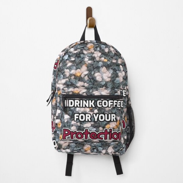 Item preview, I drink coffee for your protection pattern designed and sold by SmashingDeals.