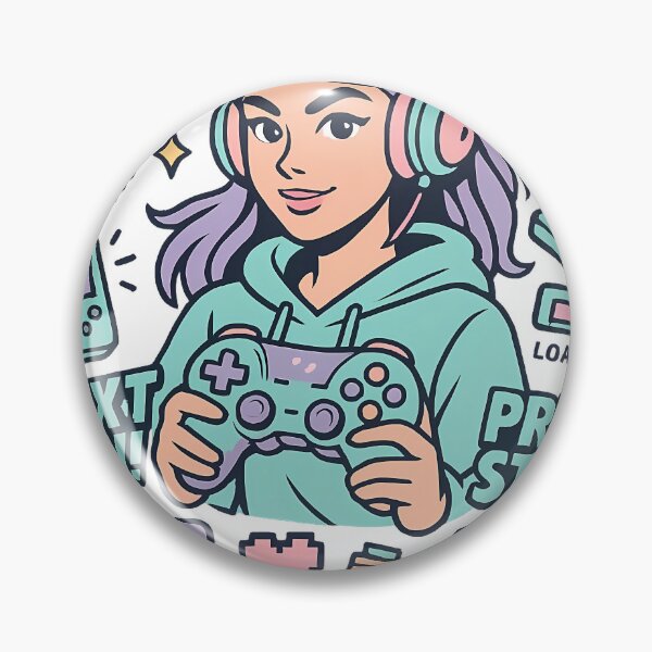 Artikelvorschau, Pastell Gamer Girl – Pop Art Gaming Queen | Level Up Vibes entworfen und verkauft von Sweetday2025.