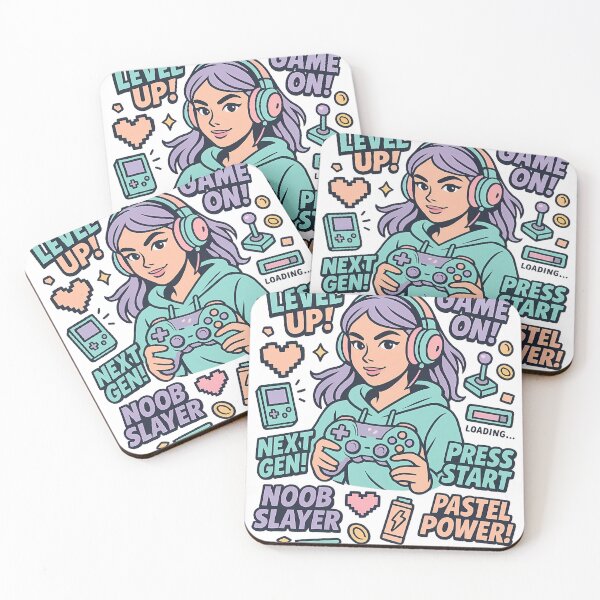 Item preview, Pastel Gamer Girl – Pop Art Gaming Queen | Level Up Vibes designed and sold by Sweetday2025.