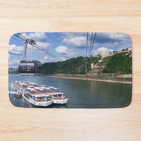 Item preview, Riverboats at Deutsches Eck with Distant Castle designed and sold by rawshutterbug.