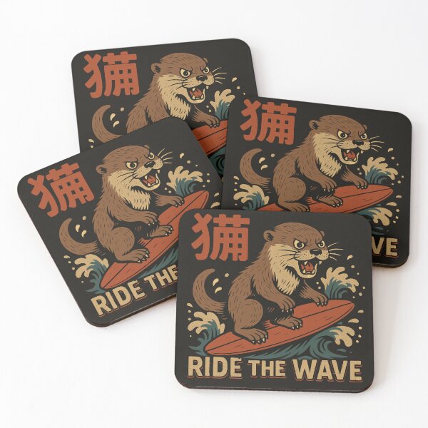 Item preview, Otter Sea - Ride the Wave designed and sold by Teeseas Wave.