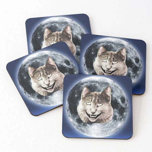 Item preview, the Cat in The Moon designed and sold by PSYCHOKITTY MERCH.