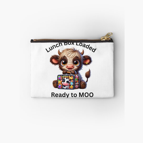 Item preview, Lunch Box Loaded, Ready to MOO – Cute Highland Cow Back-to-School Design designed and sold by Insidemomschaos.
