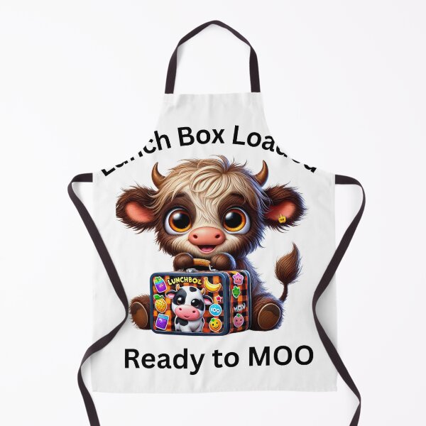Item preview, Lunch Box Loaded, Ready to MOO – Cute Highland Cow Back-to-School Design designed and sold by Insidemomschaos.