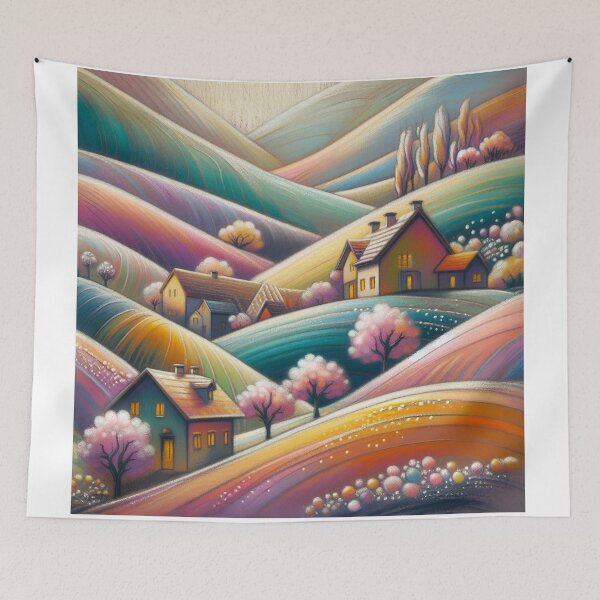 Item preview, Dreamy Village designed and sold by Beyondnote-Art.