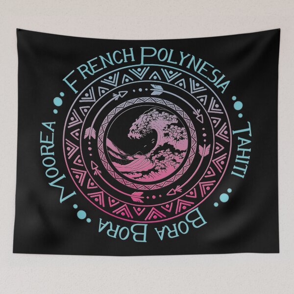 Item preview, French Polynesia Travel-Inspired Graphic Tee – Tahiti, Bora Bora, Moorea   designed and sold by FaeryNuff.