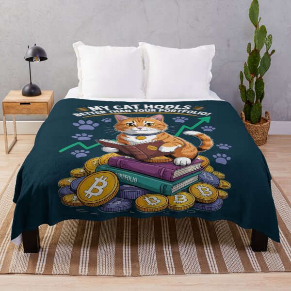 Item preview, Funny Cat Crypto Investor T-Shirt - My Cat HODLS Better Than Your Portfolio designed and sold by pnidesign.