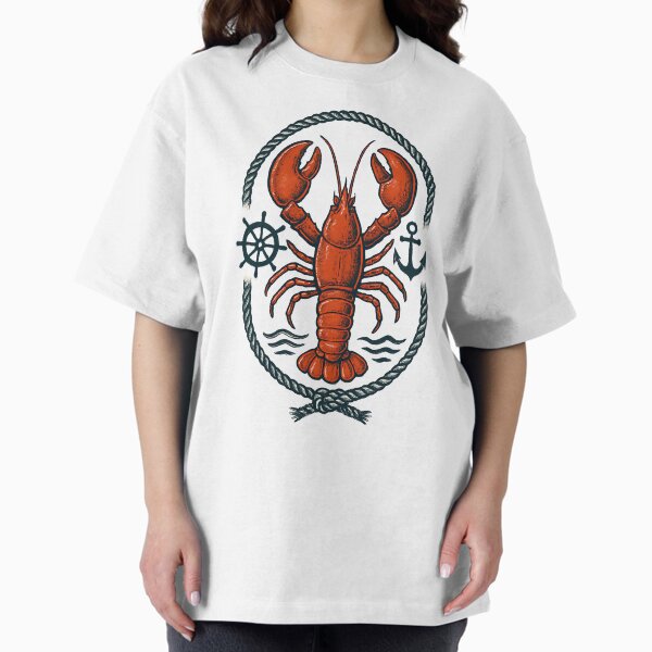 Item preview, Nautical Lobster Rope Design – Vintage Coastal Seafood Aesthetic designed and sold by justyna-s28.